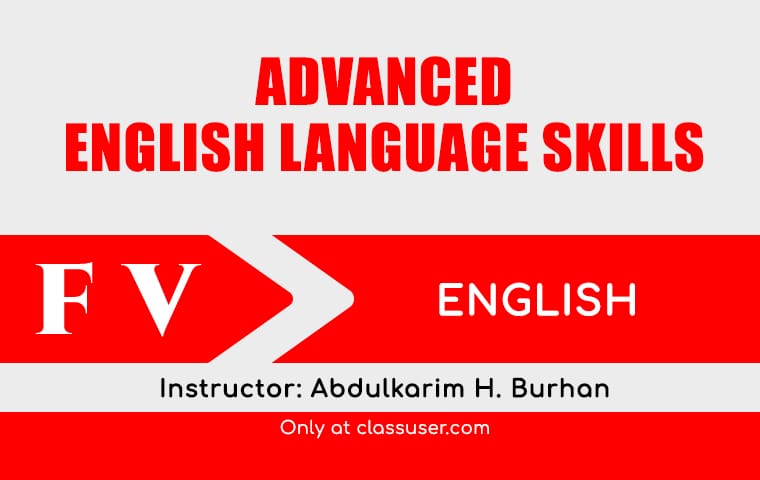 Advanced English language skills