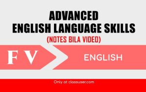 Advanced English language skills - Notes