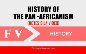 History of Pan African - Notes