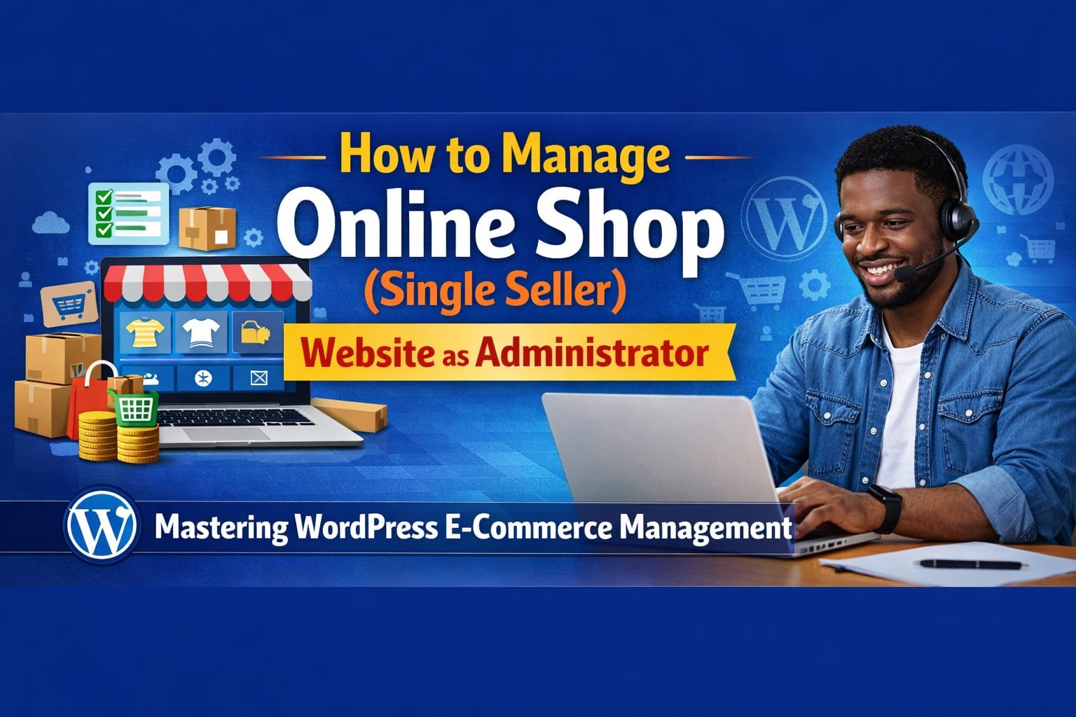 How to manage online shop (single seller) website as administrator