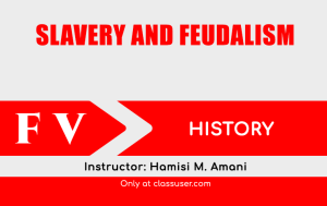 Slavery and feudalism