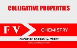 Colligative properties of solution
