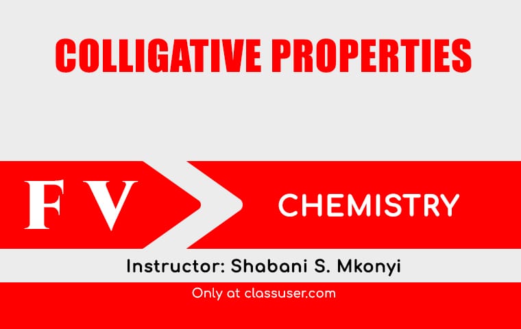 Colligative properties of solution