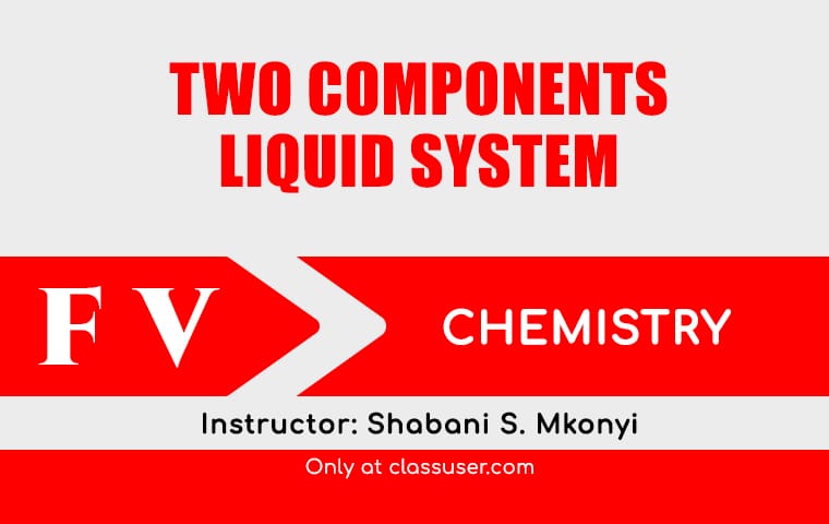 Two components liquid system